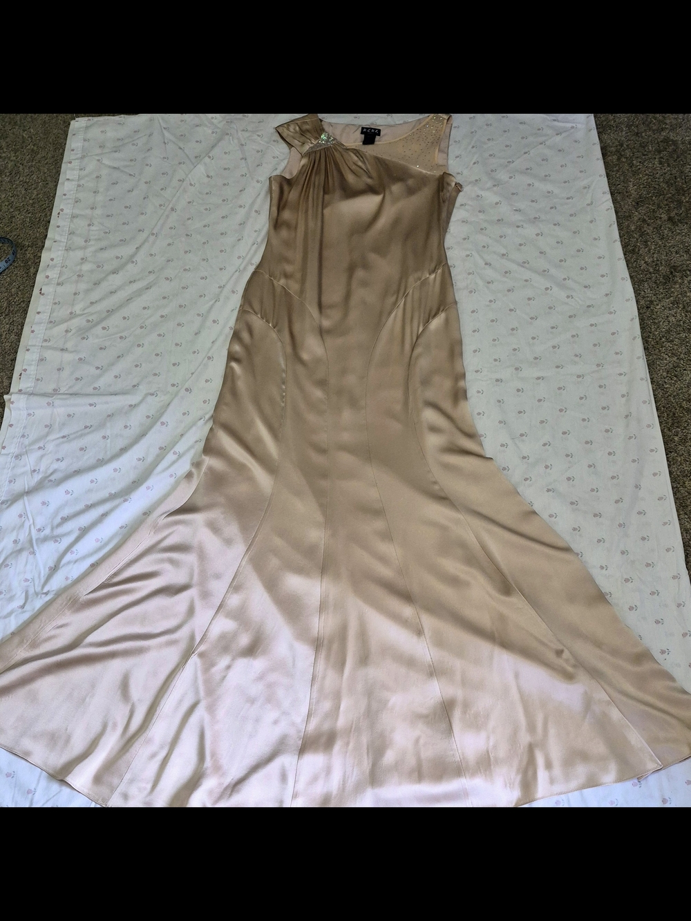BCBG PARIS 100% SILK GOWN SZ 10 - Picture 4 of 13